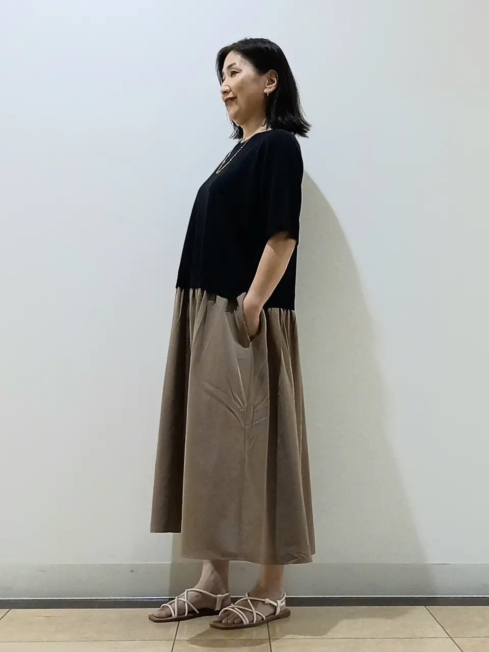 自由区 中川 コーディネート画像