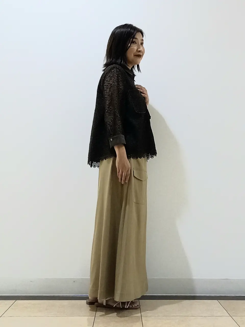 自由区 中川 コーディネート画像