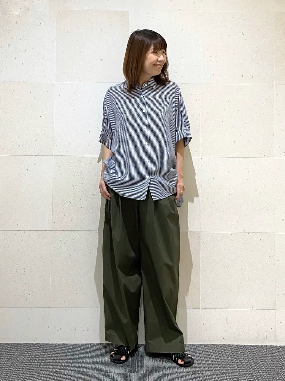 大きいサイズ44＊自由区 シャリ・清涼感 ドルマン トップス＊２３区組曲ICB 大きいサイズ44＊自由区 シャリ・清涼感 ドルマン トップス