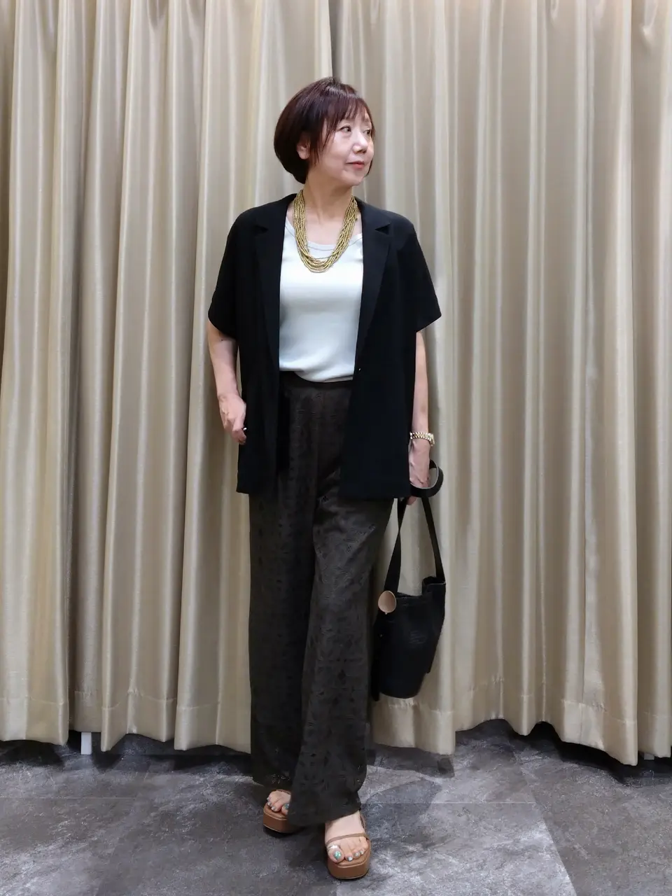 自由区 鶴田 コーディネート画像