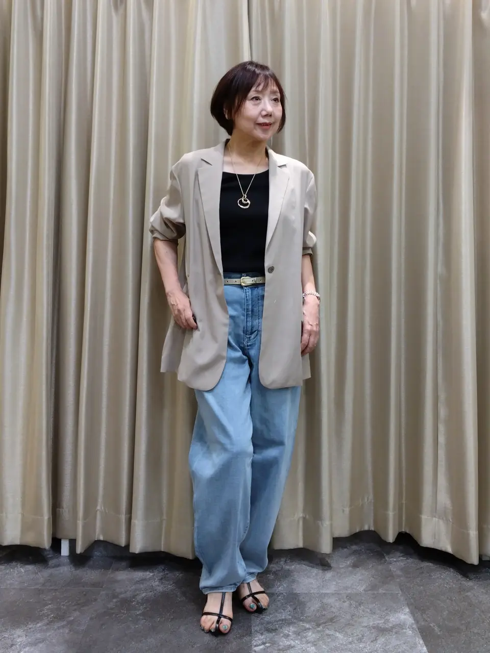 自由区 鶴田 コーディネート画像