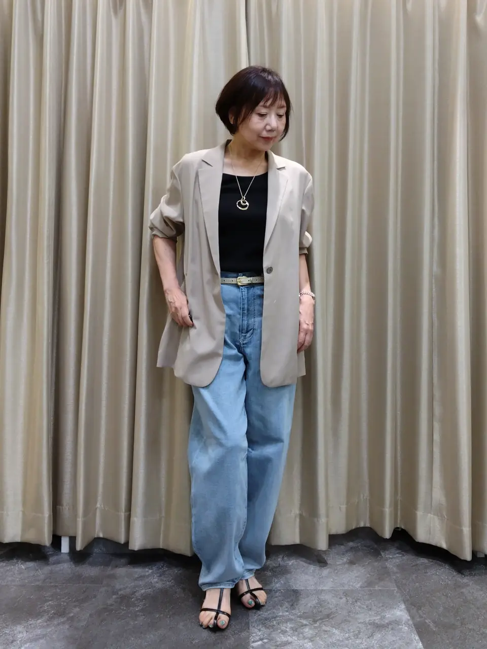 自由区 鶴田 コーディネート画像