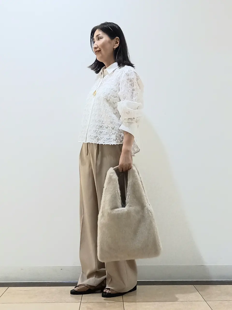 自由区 中川 コーディネート画像