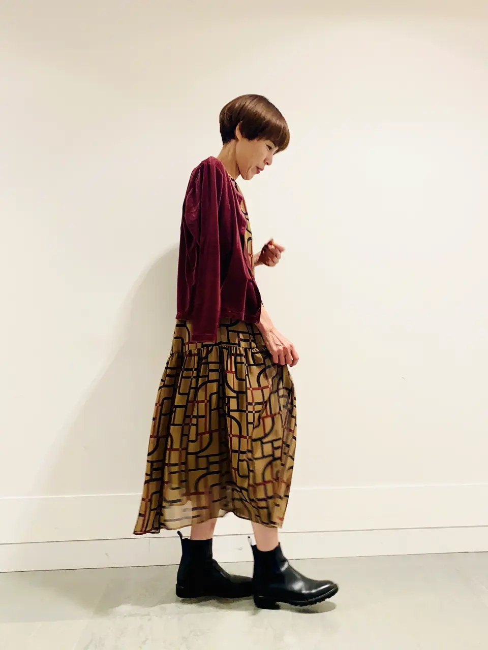 自由区 冨樫 コーディネート画像