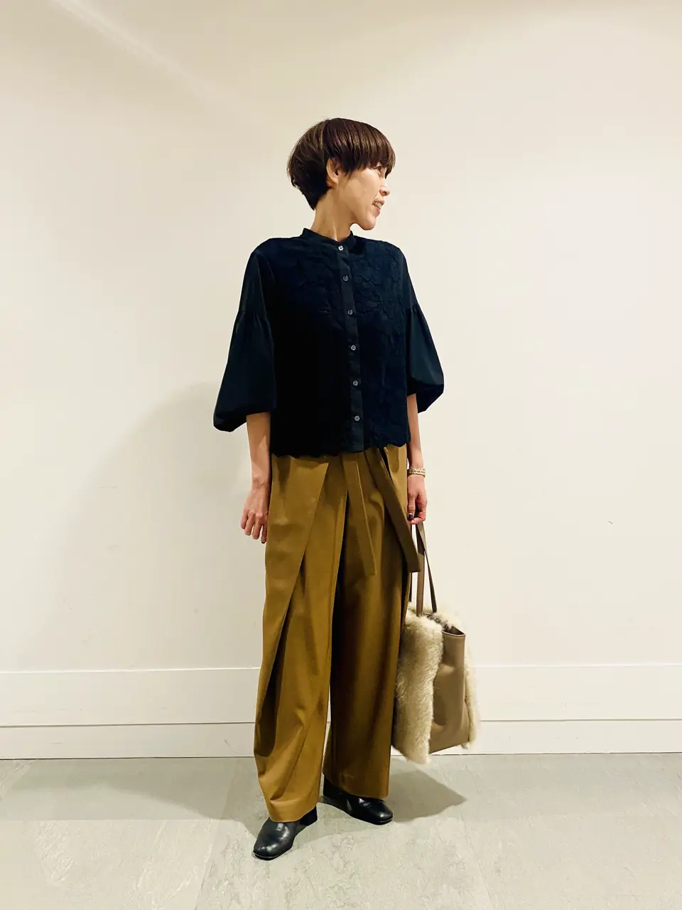 自由区 冨樫 コーディネート画像