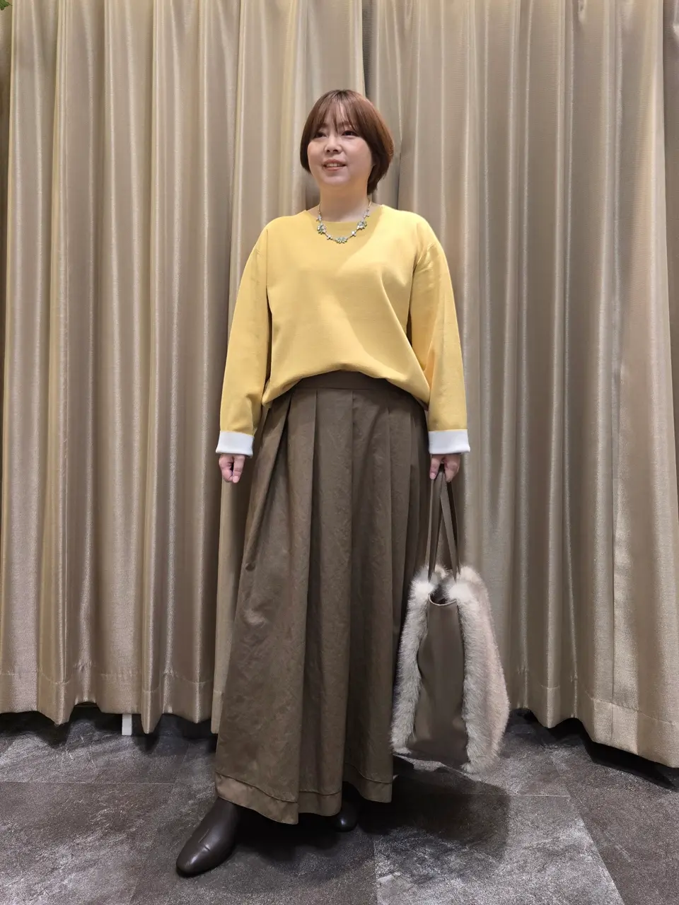 自由区　未使用コート　定価165,000円　サイズ:38 【カタログ掲載】 SMILELAND 大きいサイズ レディース アウター ラクしてキレイ