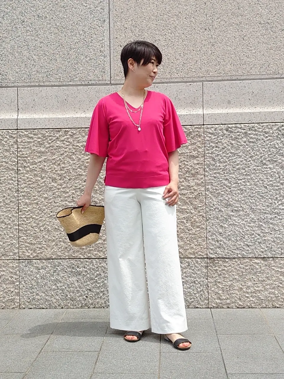 自由区 田中 コーディネート画像