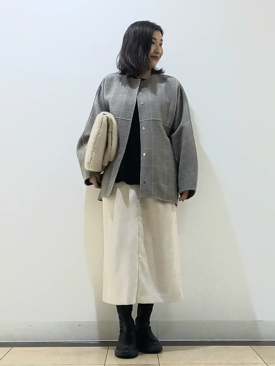 自由区 中川 コーディネート画像