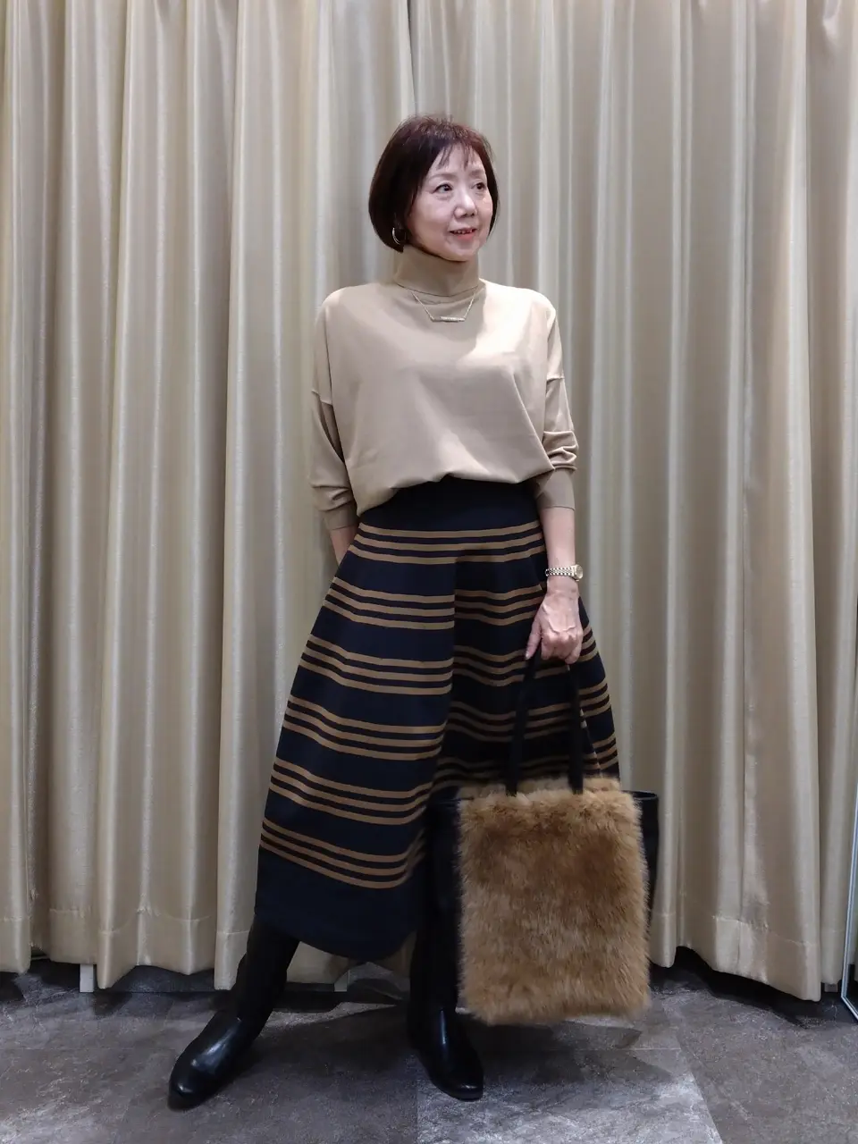 自由区 鶴田 コーディネート画像