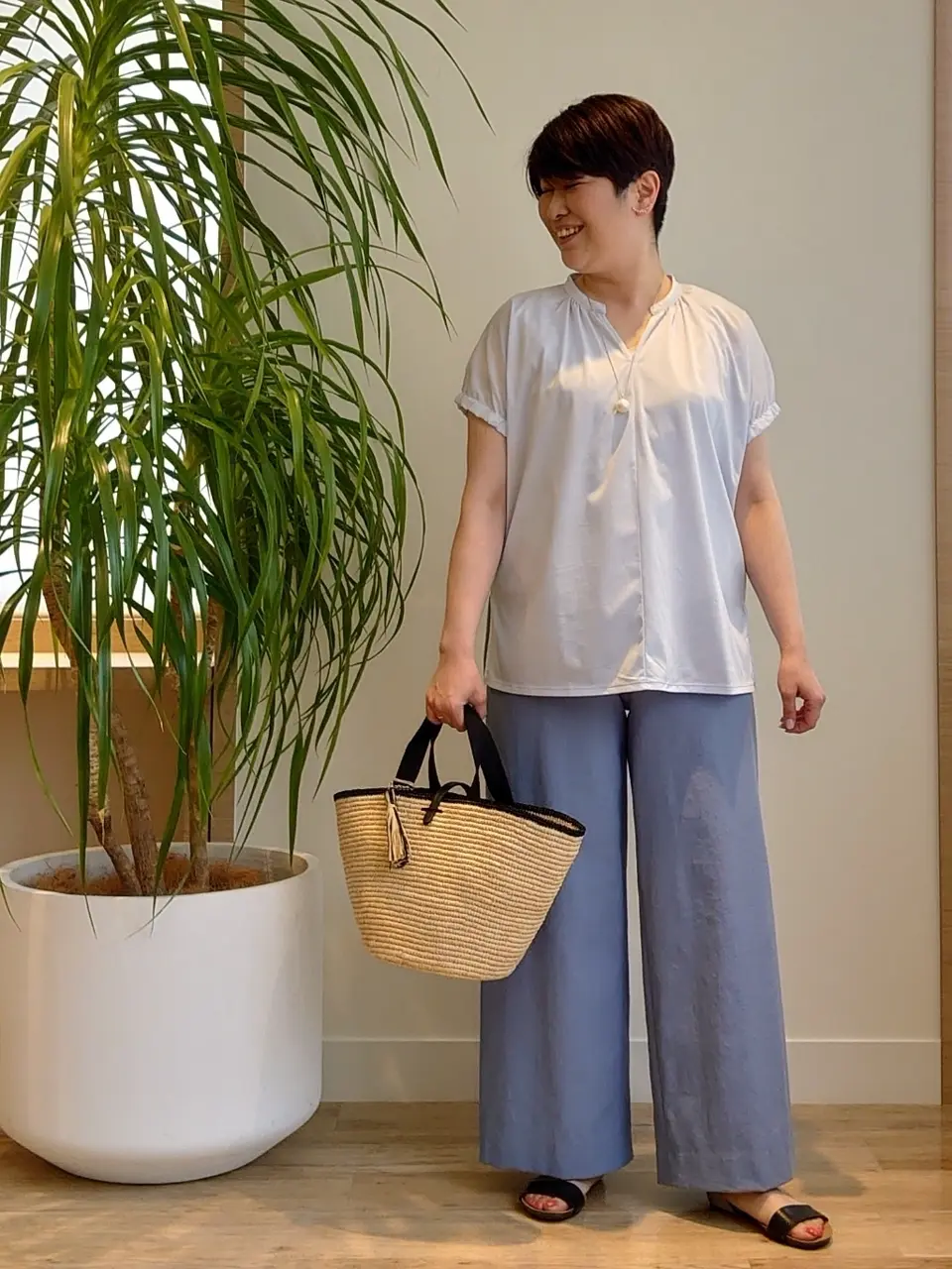 自由区 田中 コーディネート画像