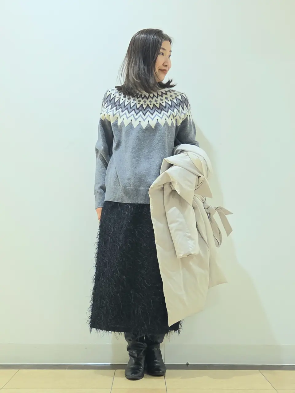 自由区 中川 コーディネート画像