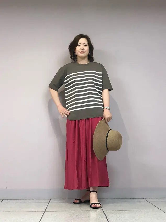 自由区 上島 コーディネート画像