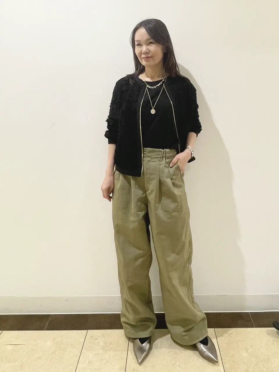 自由区 永石 コーディネート画像