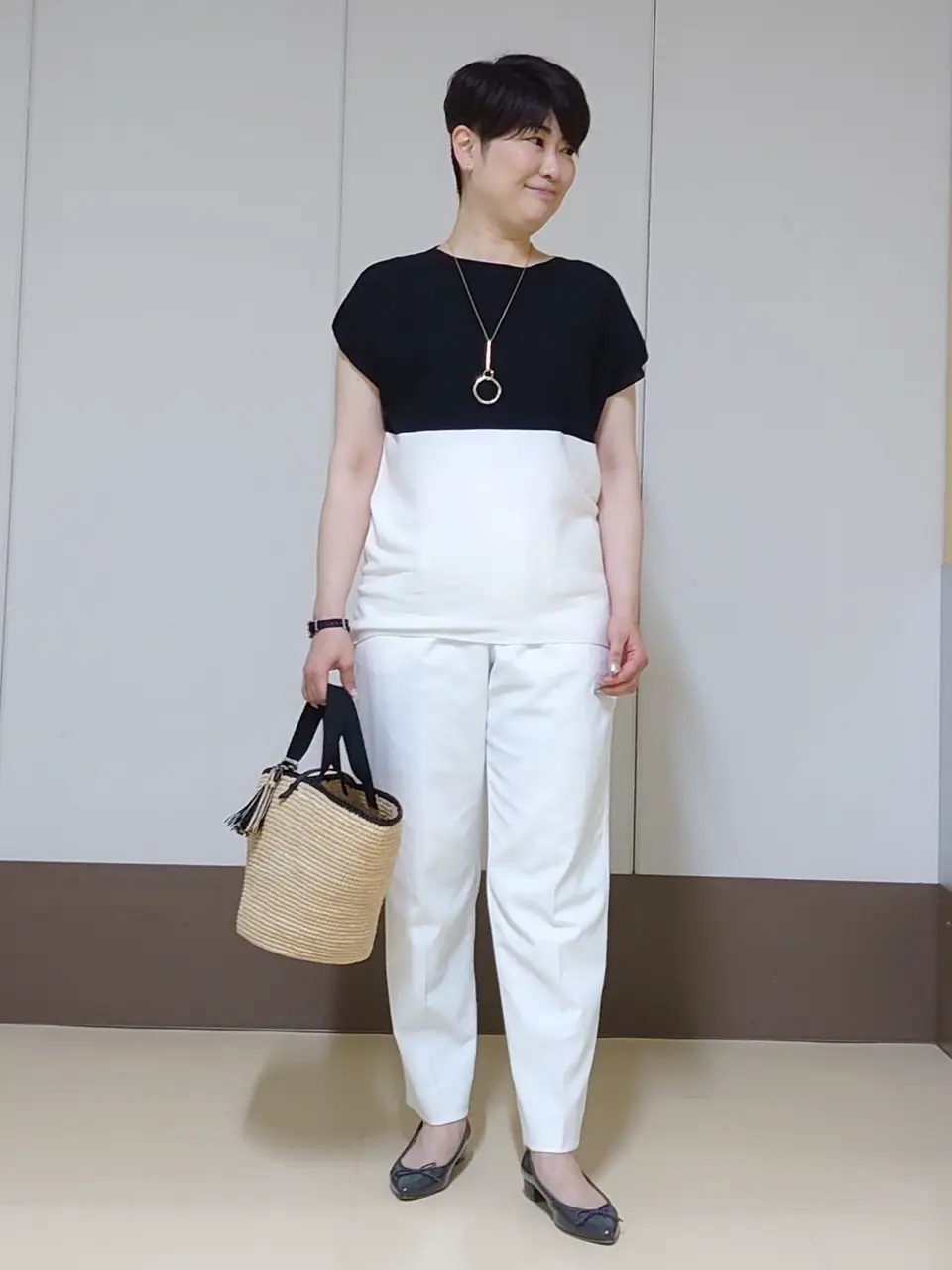 自由区 田中 コーディネート画像