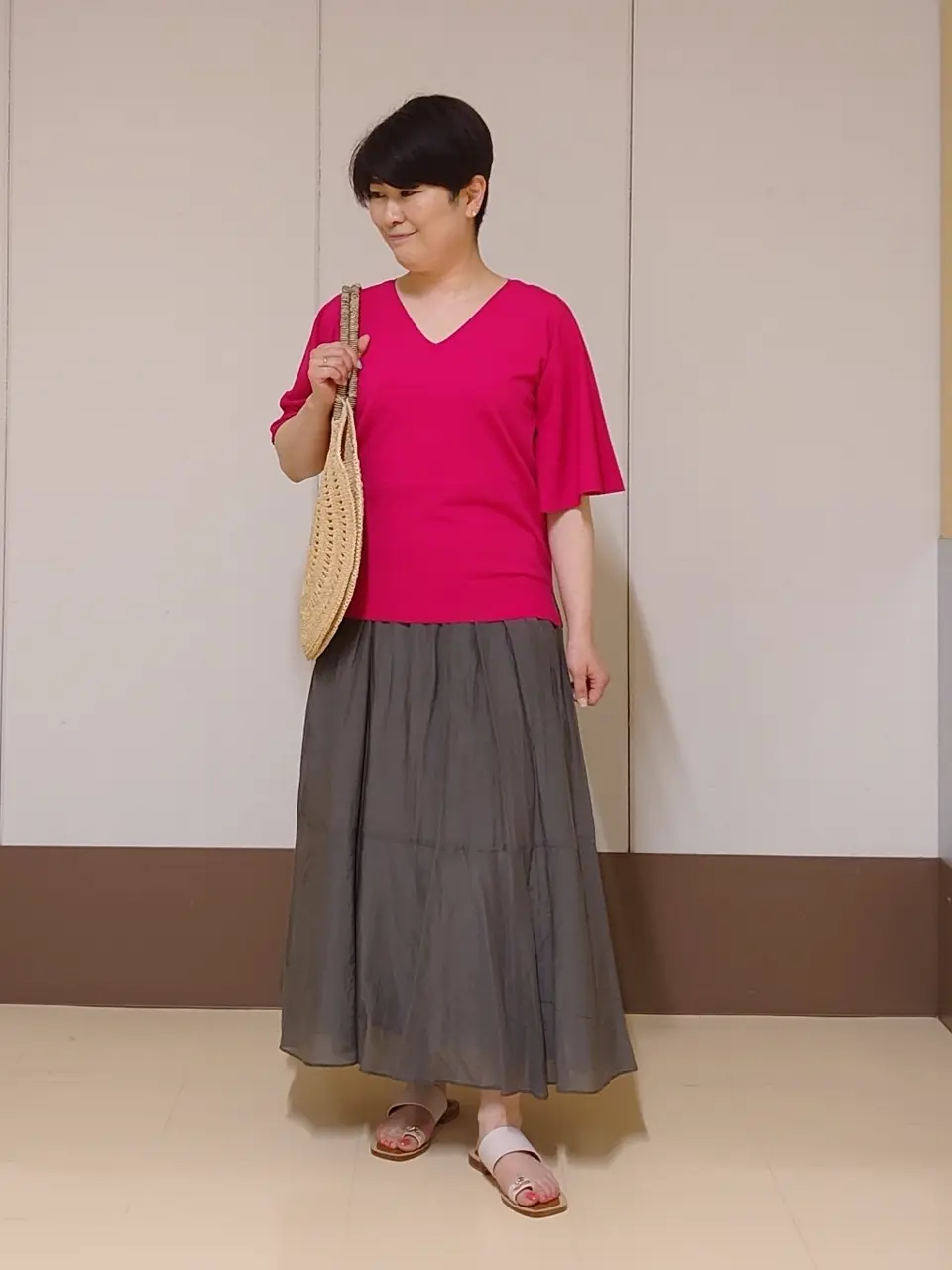 自由区 田中 コーディネート画像