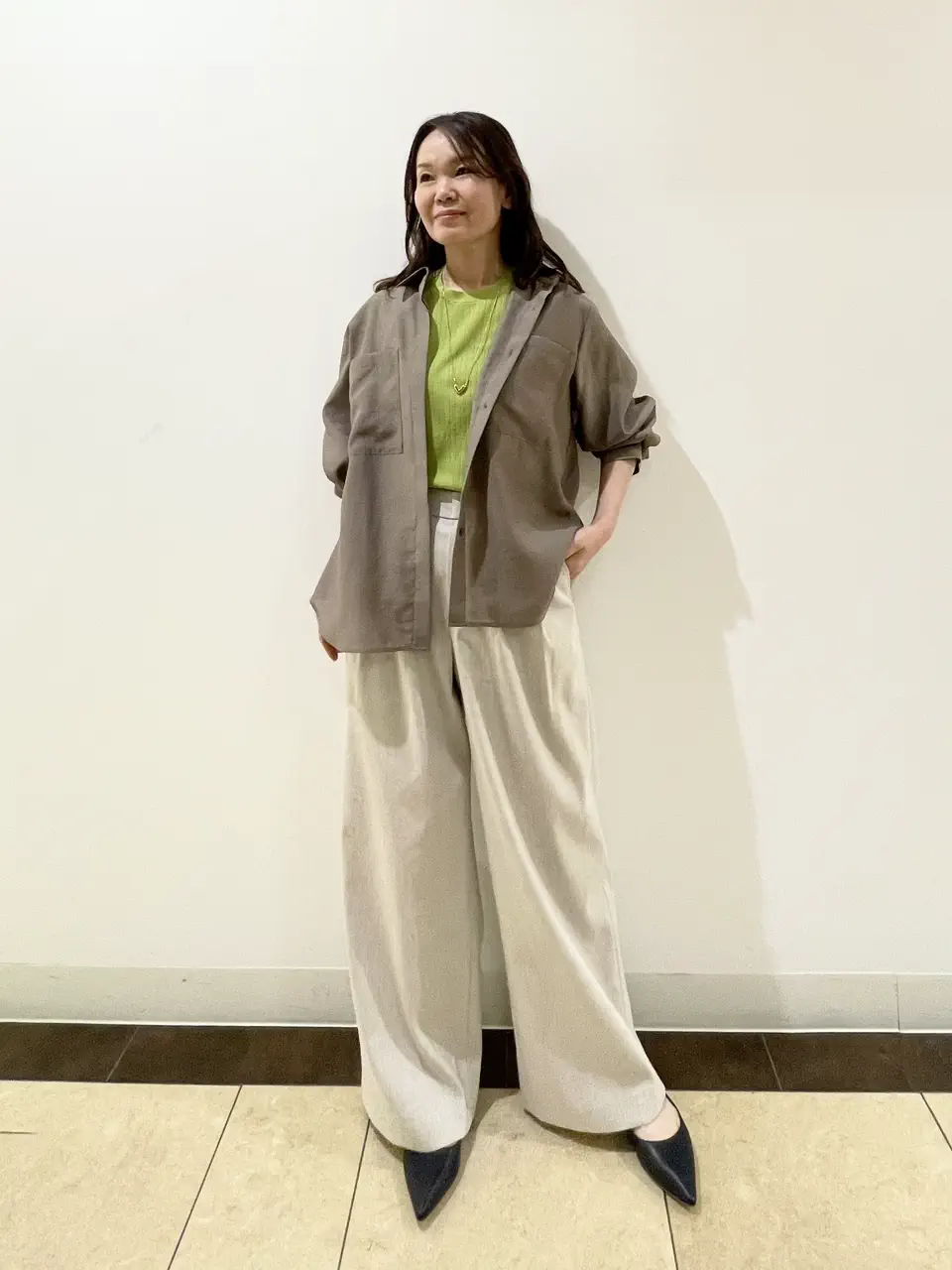 自由区 永石 コーディネート画像