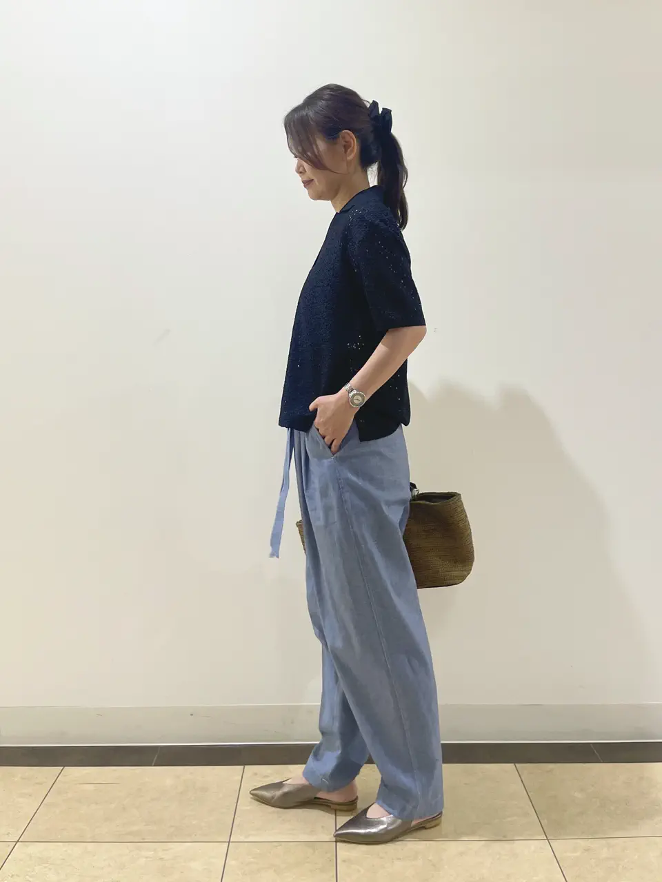 自由区 永石 コーディネート画像