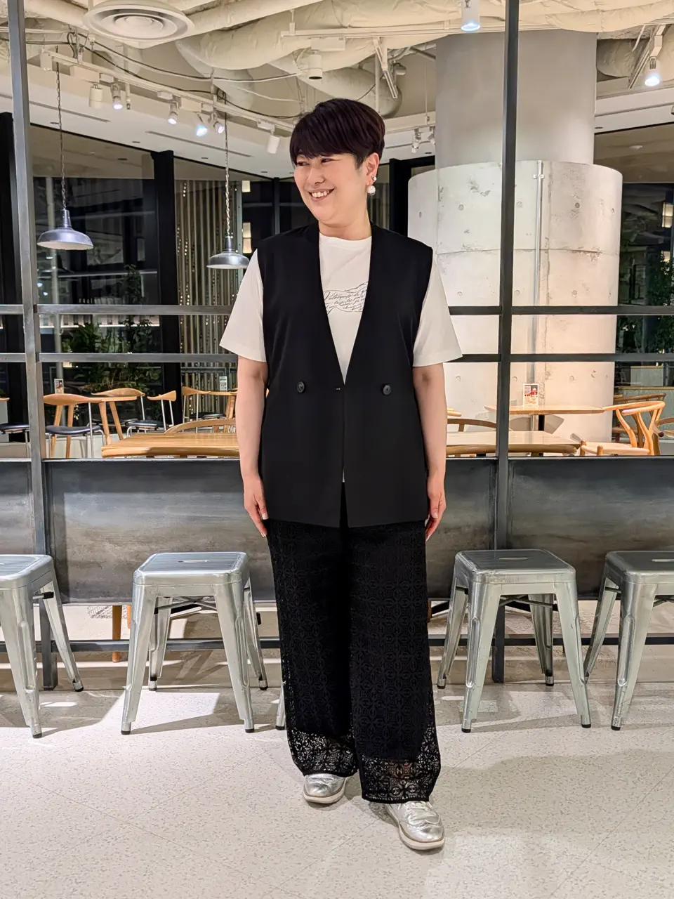 自由区 田中 コーディネート画像