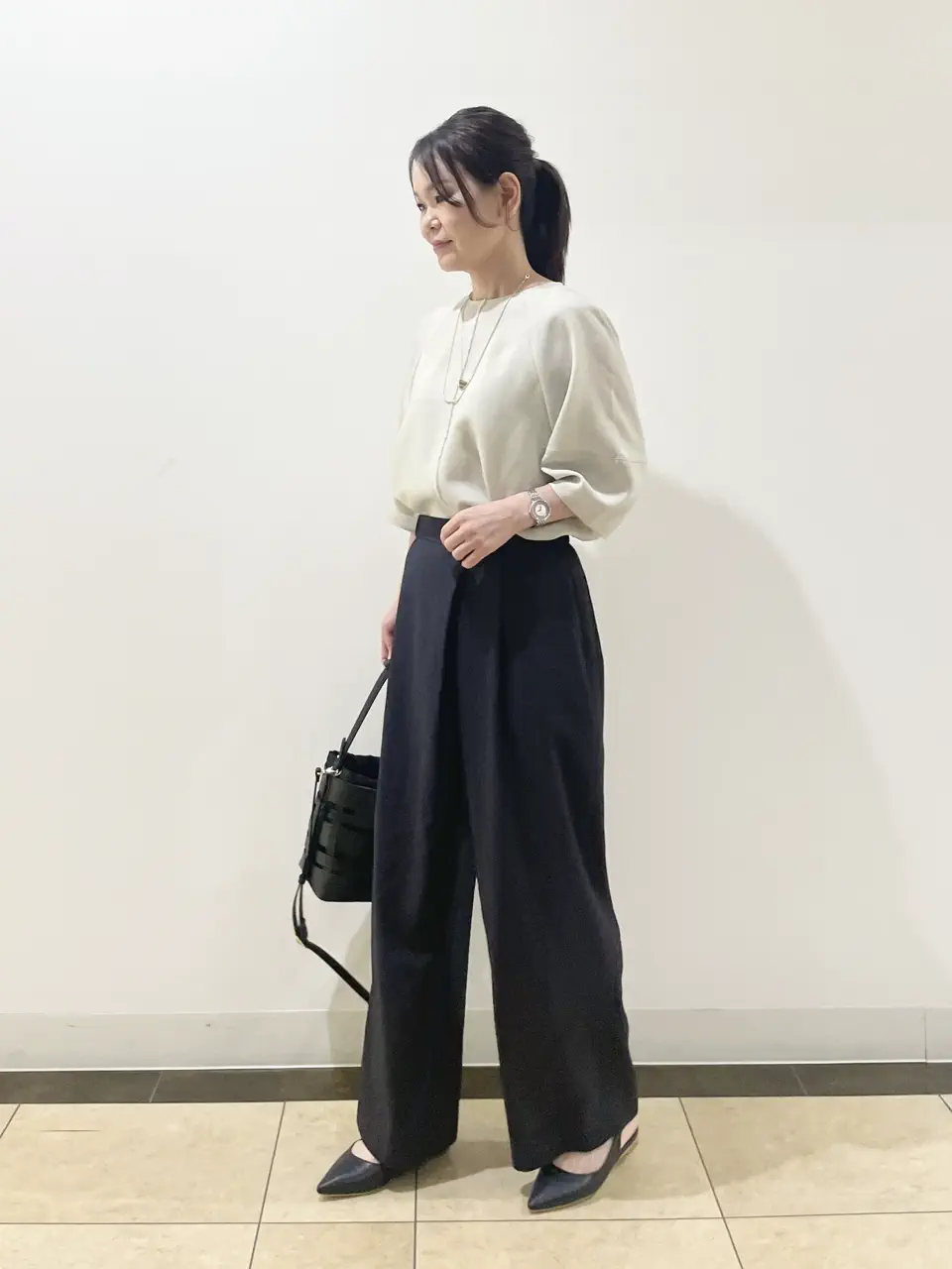 自由区 永石 コーディネート画像
