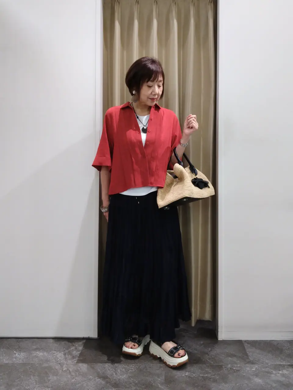 自由区 鶴田 コーディネート画像