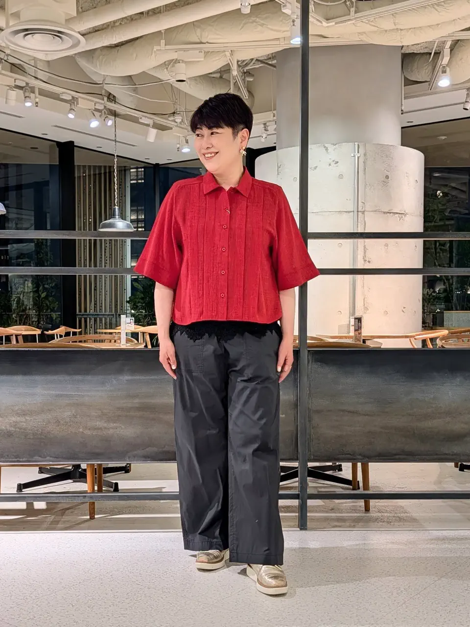 自由区 田中 コーディネート画像