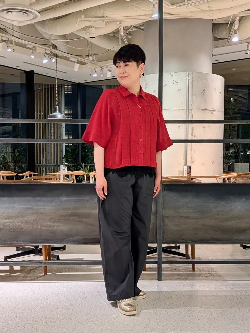 自由区 田中 コーディネート画像