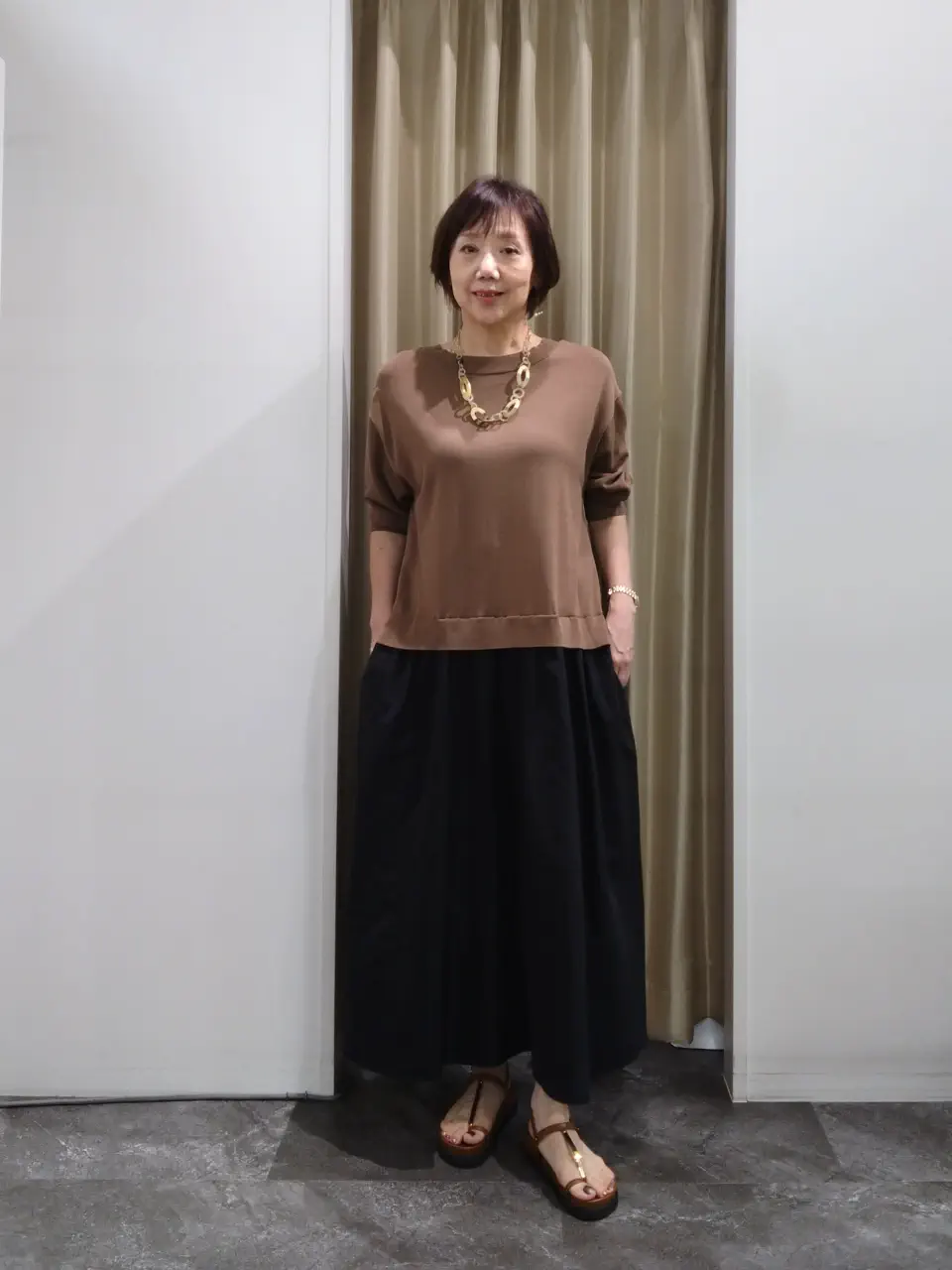 自由区 鶴田 コーディネート画像