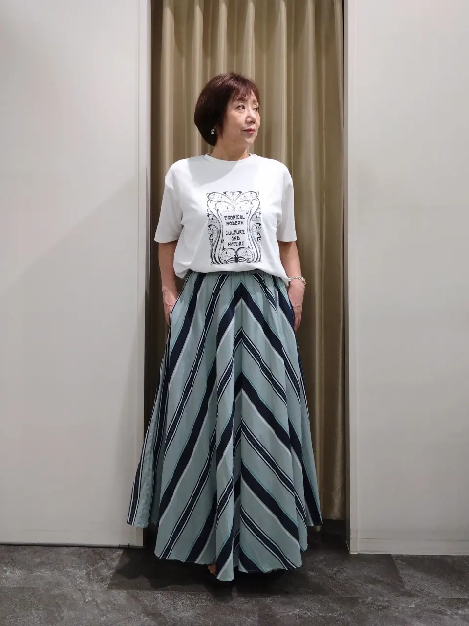 自由区 鶴田 コーディネート画像