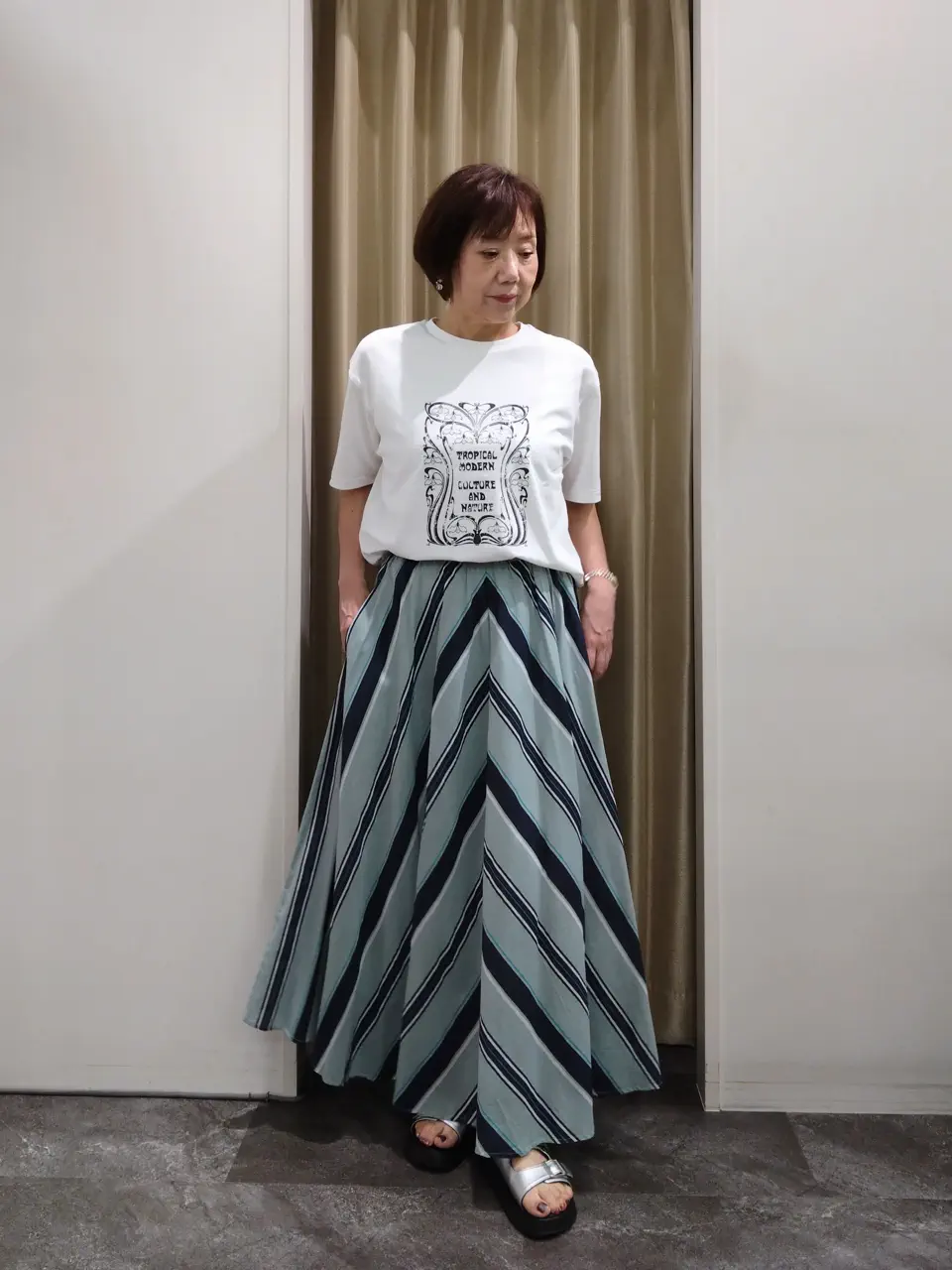 自由区 鶴田 コーディネート画像