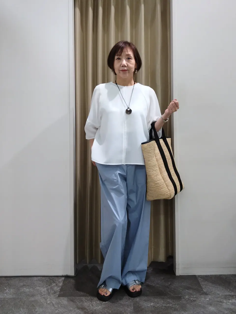 自由区 鶴田 コーディネート画像