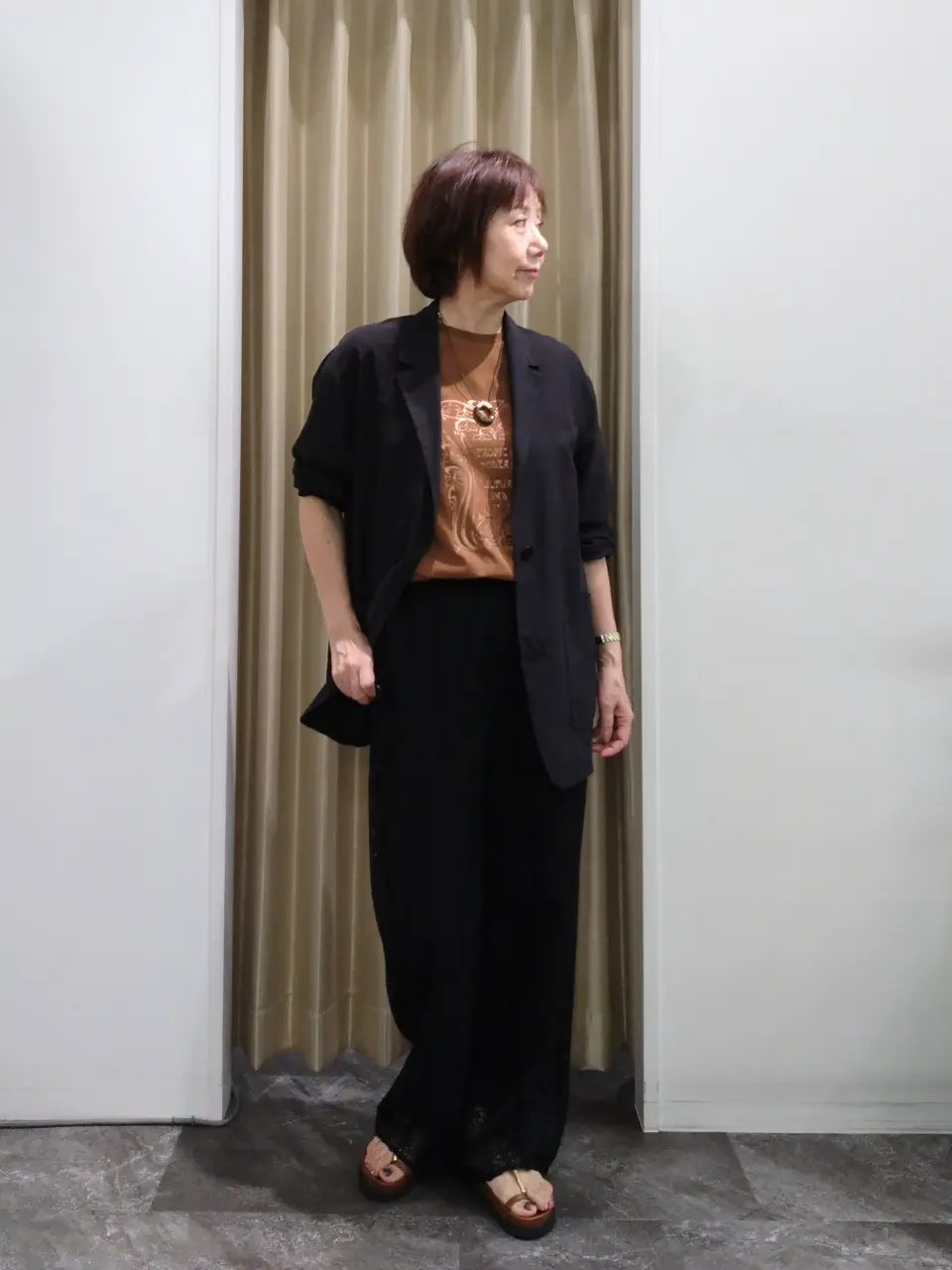 自由区 鶴田 コーディネート画像