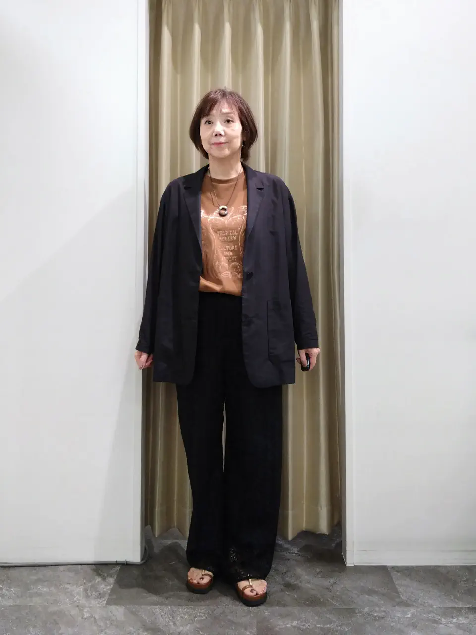 自由区 鶴田 コーディネート画像
