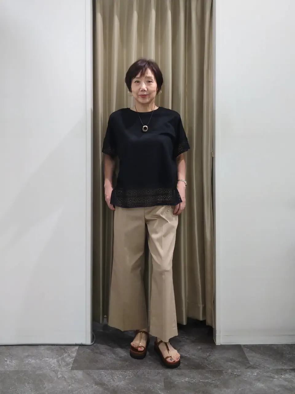 自由区 鶴田 コーディネート画像