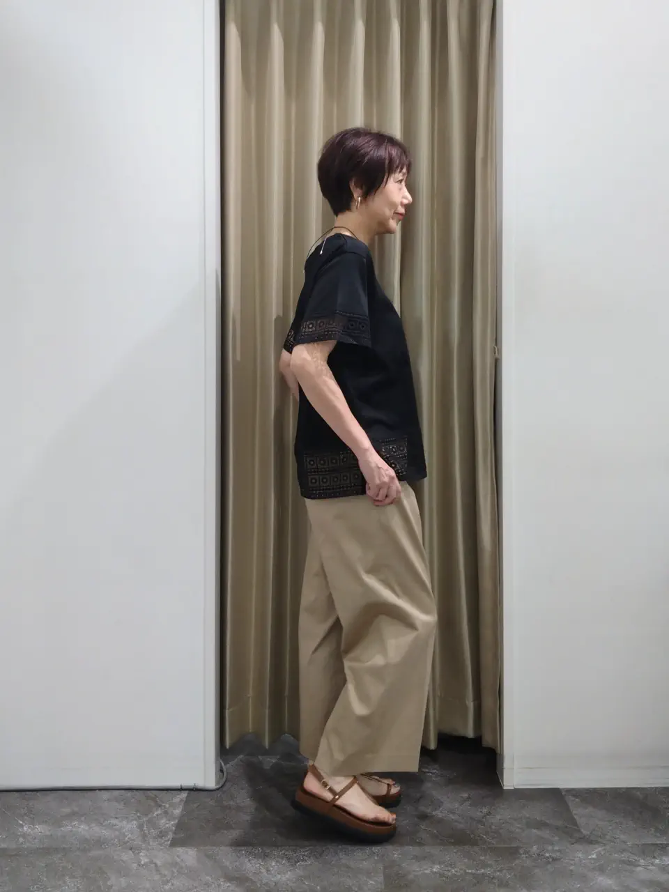 自由区 鶴田 コーディネート画像