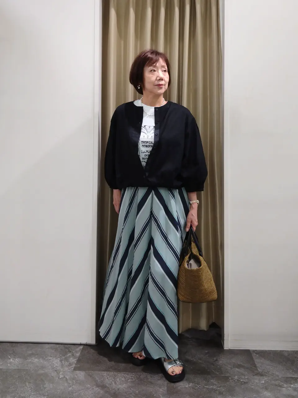 自由区 鶴田 コーディネート画像
