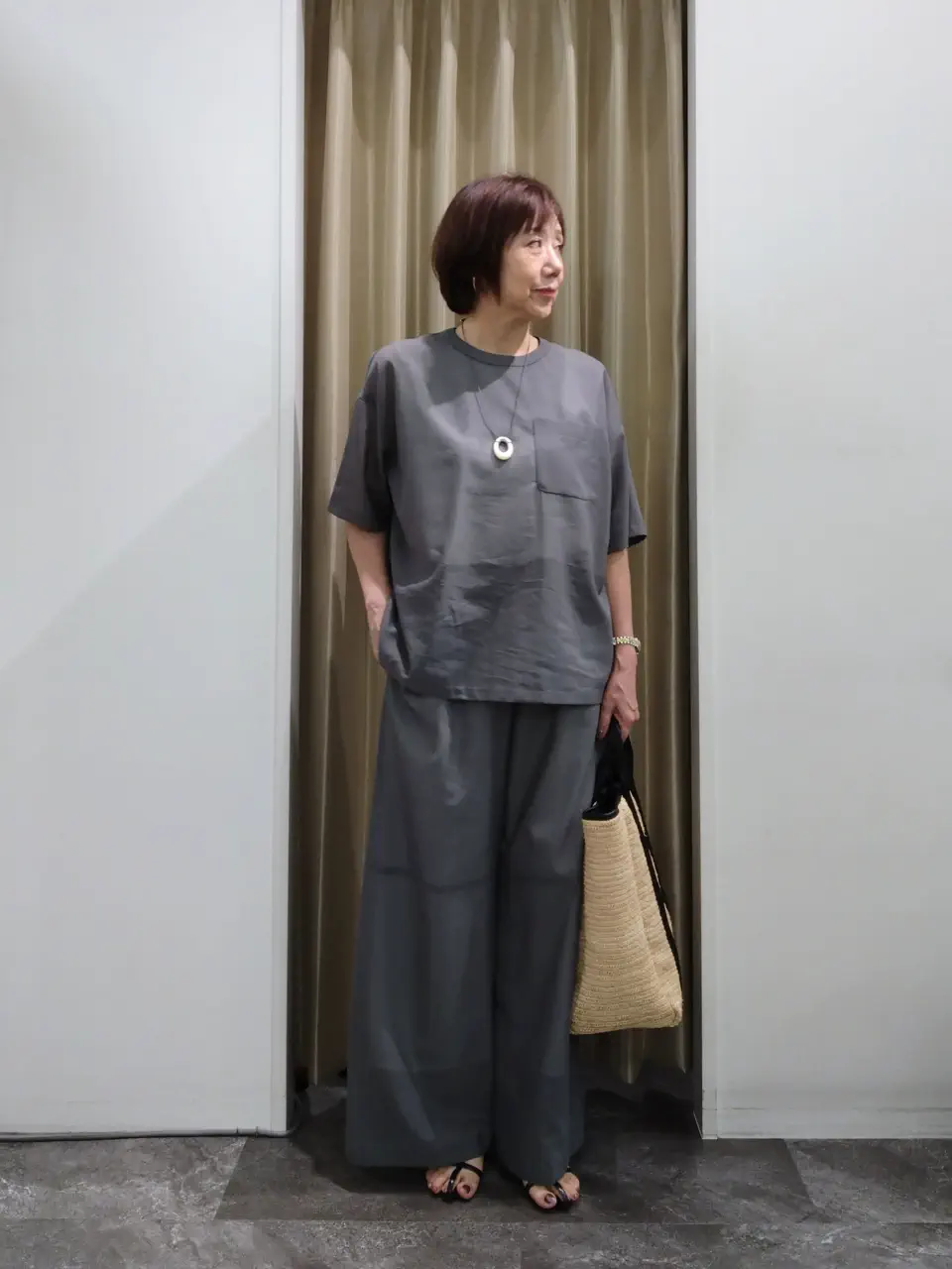 自由区 鶴田 コーディネート画像