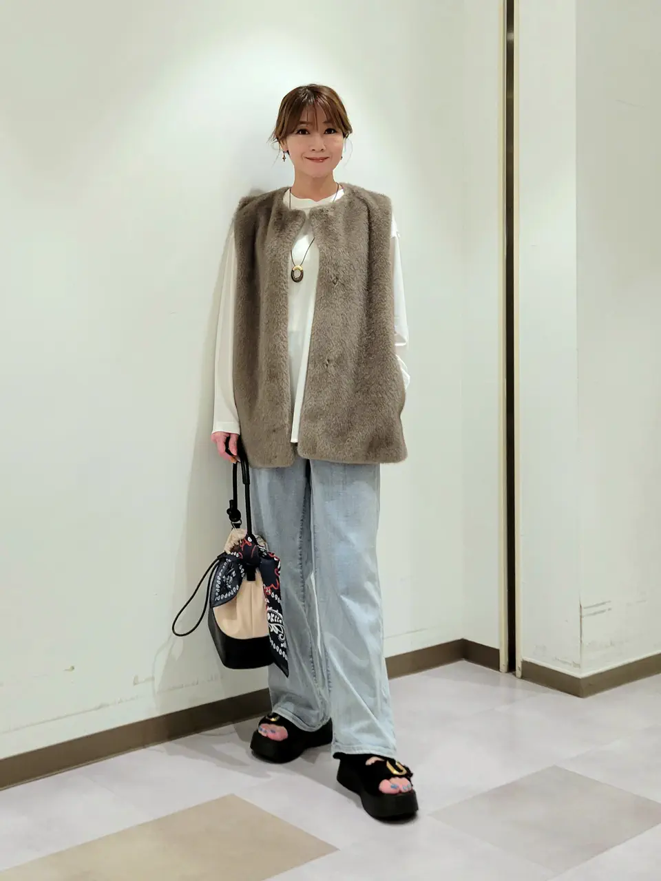 自由区 濱地 コーディネート画像