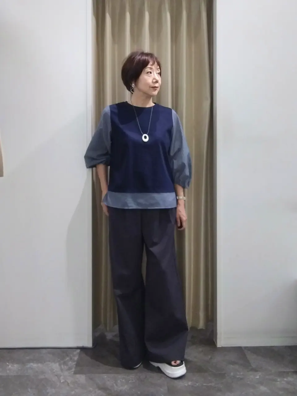 自由区 鶴田 コーディネート画像