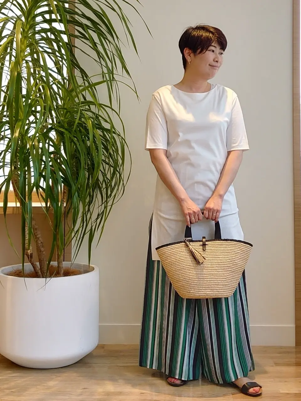 自由区 田中 コーディネート画像