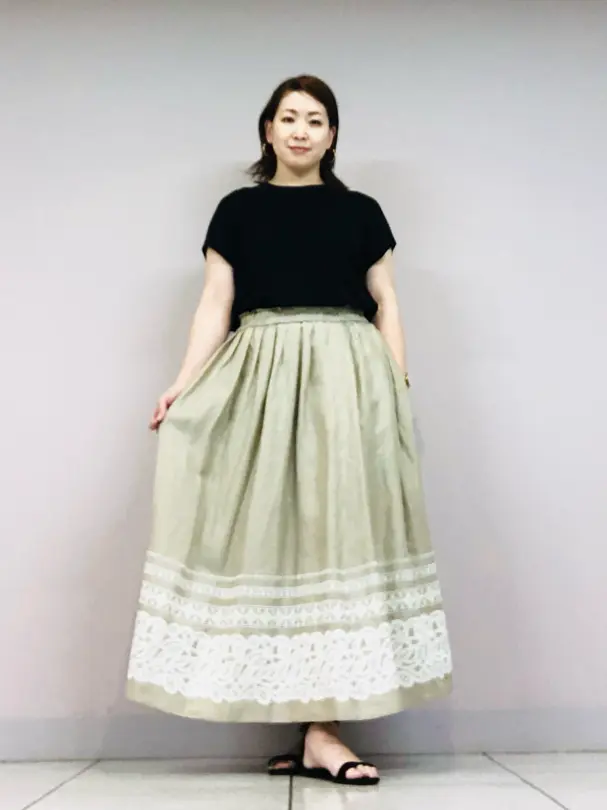 自由区 上島 コーディネート画像