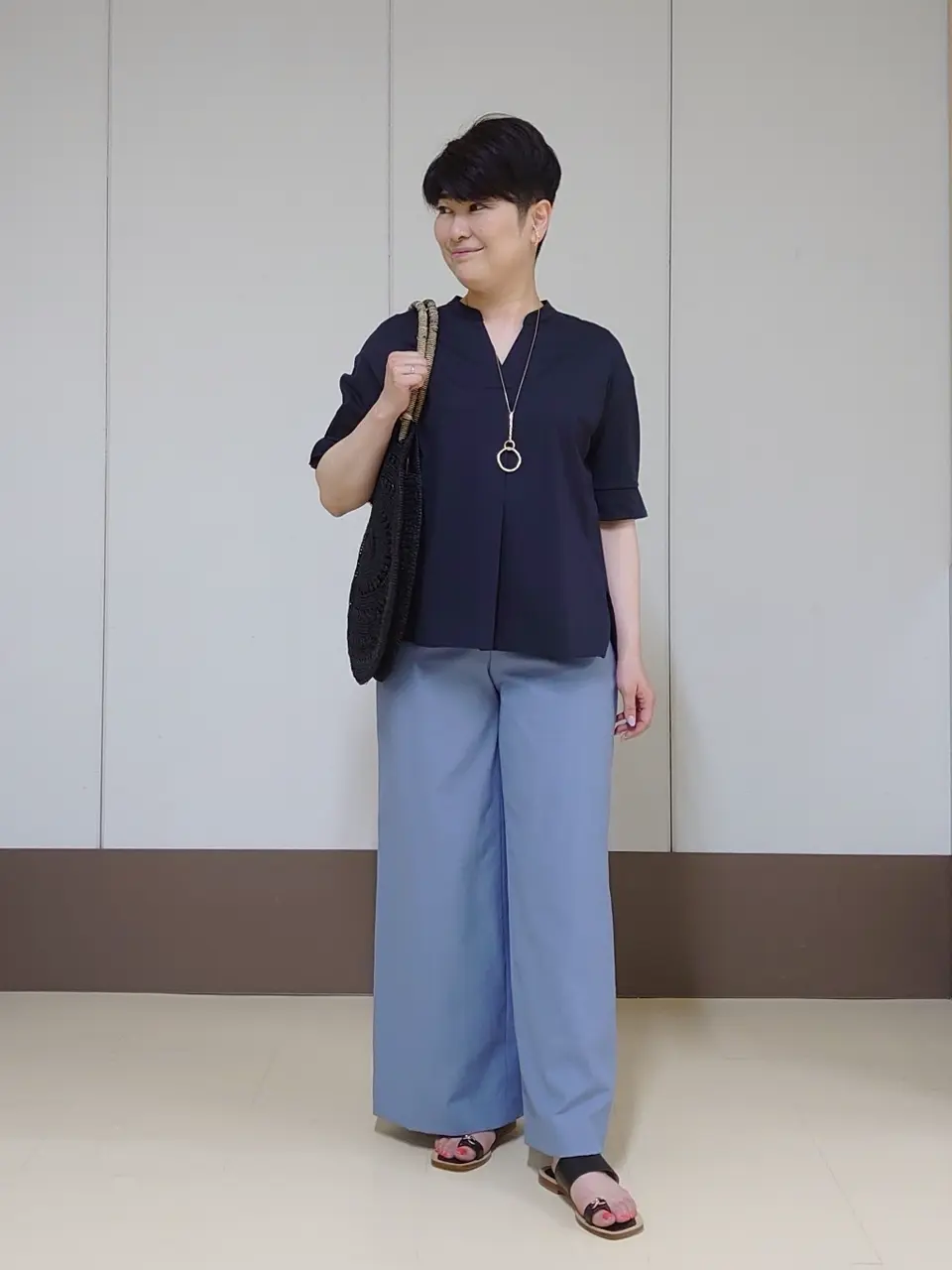 自由区 田中 コーディネート画像