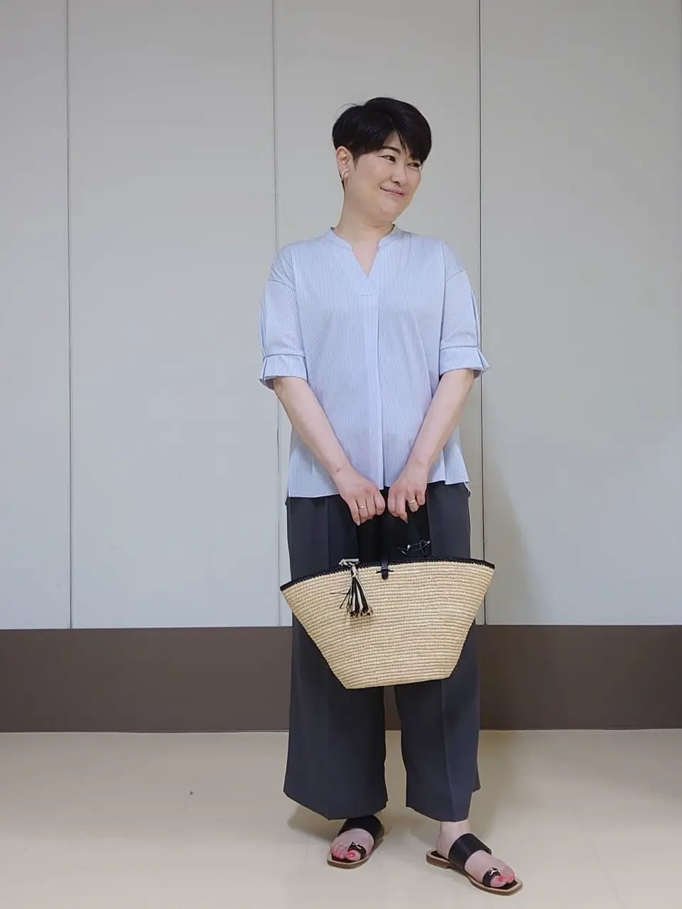 自由区 田中 コーディネート画像