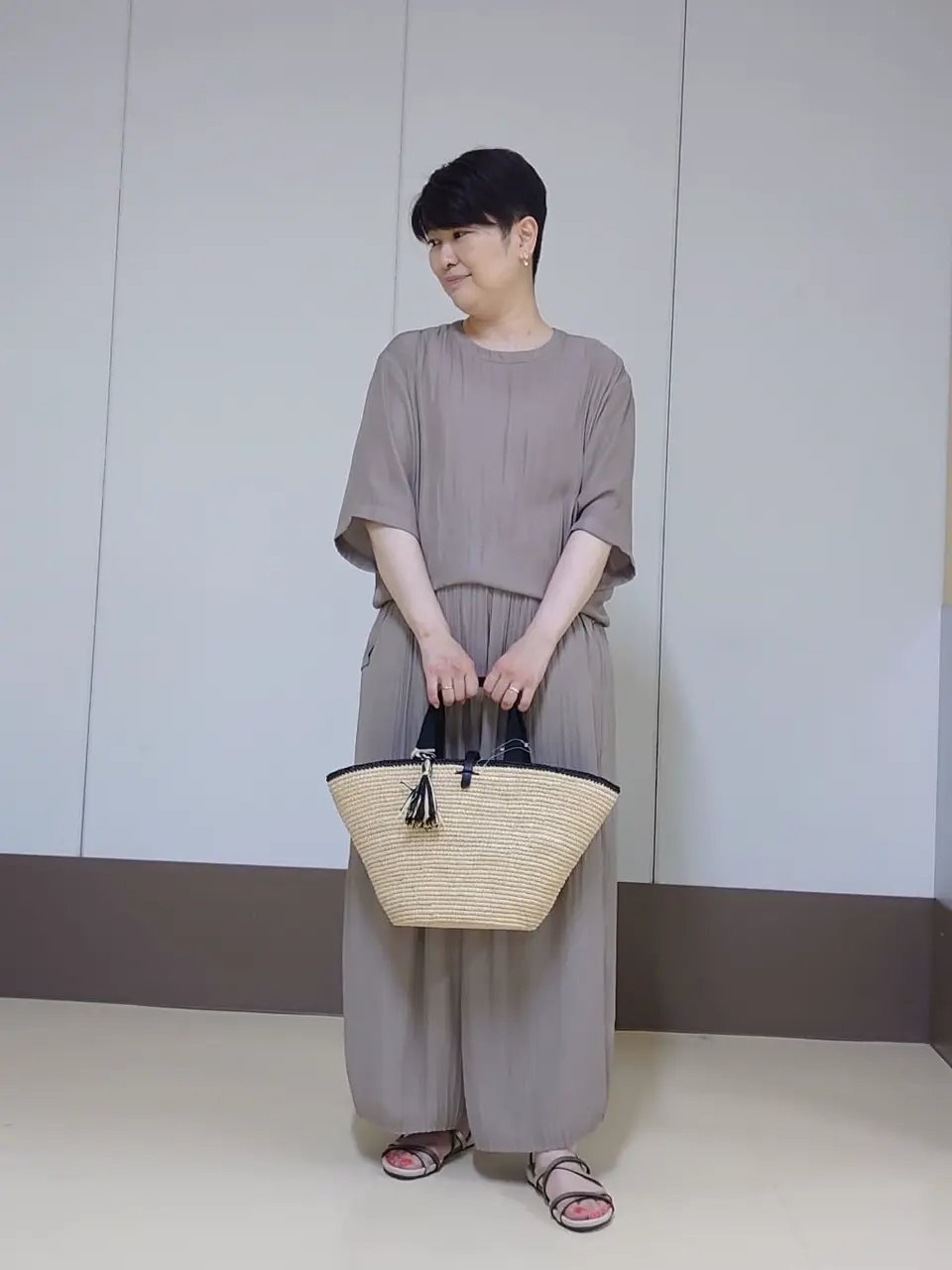 自由区 田中 コーディネート画像