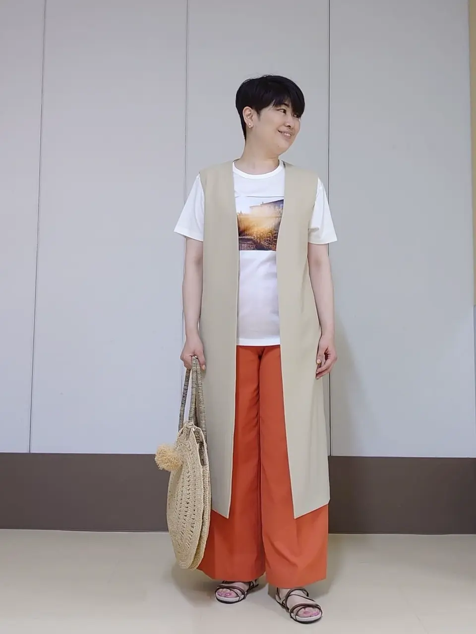 自由区 田中 コーディネート画像