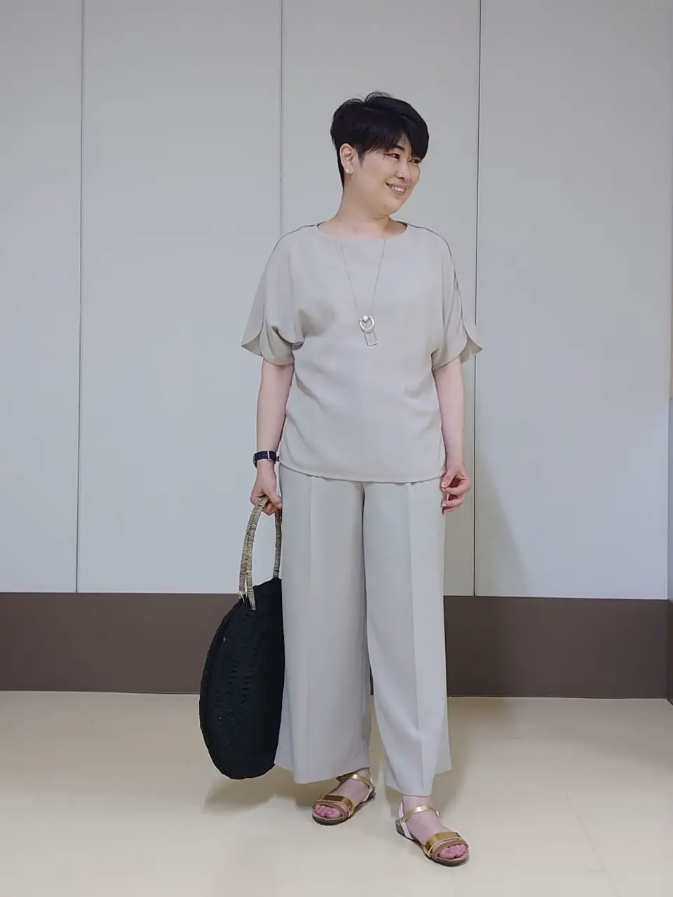 自由区 田中 コーディネート画像