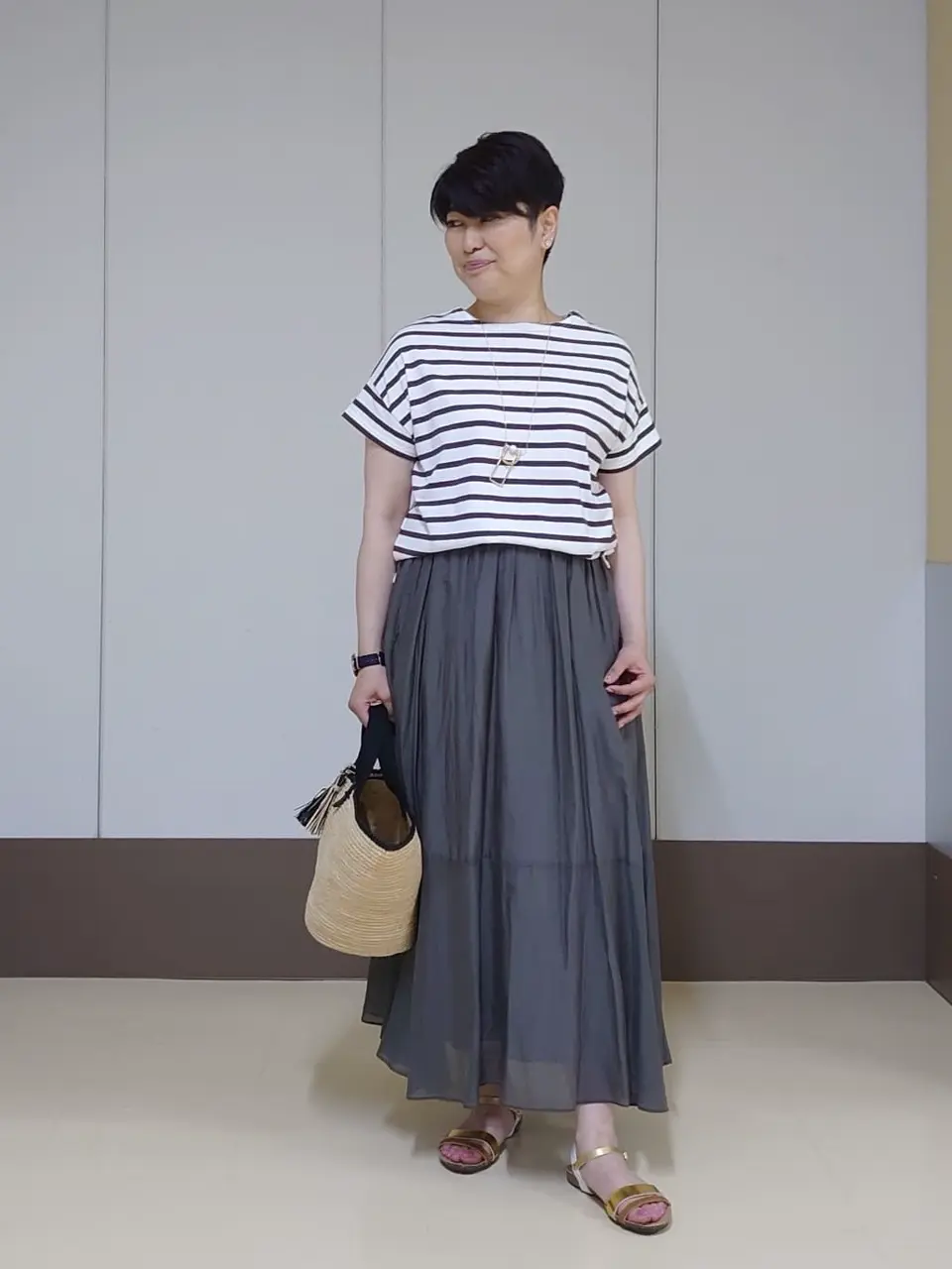 自由区 田中 コーディネート画像