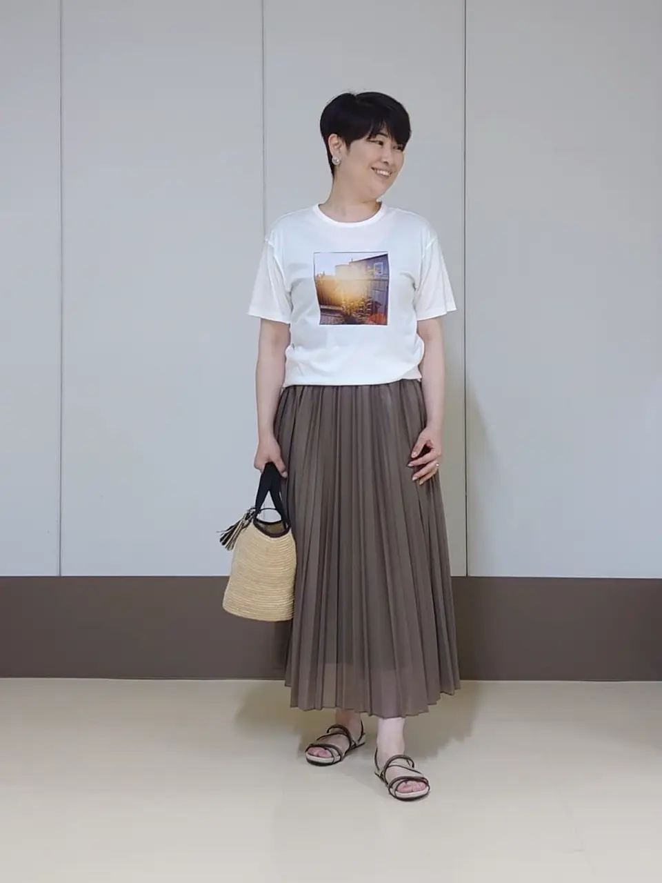 自由区 田中 コーディネート画像