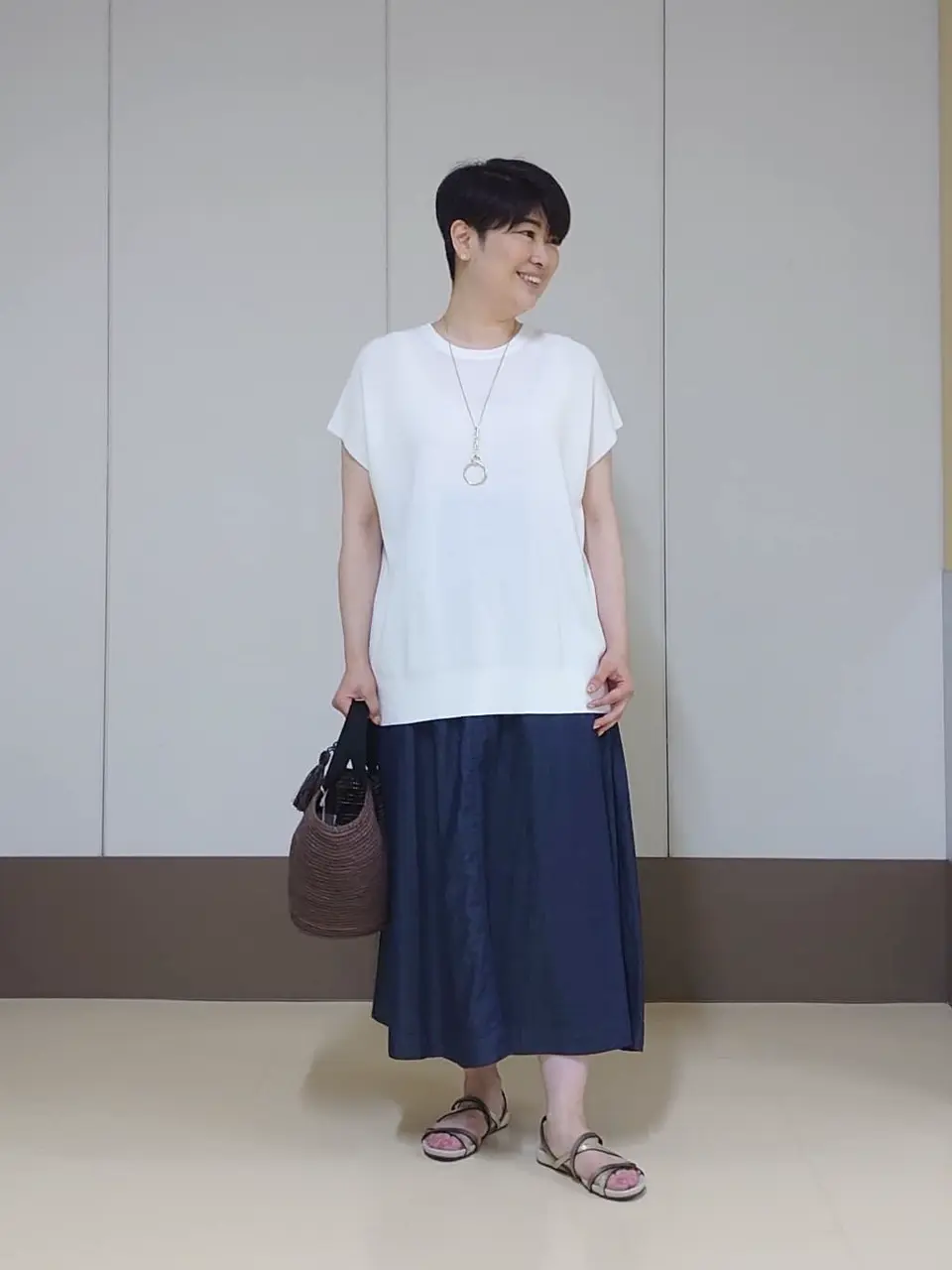 自由区 田中 コーディネート画像