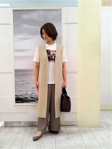 自由区 中鉢 コーディネート画像