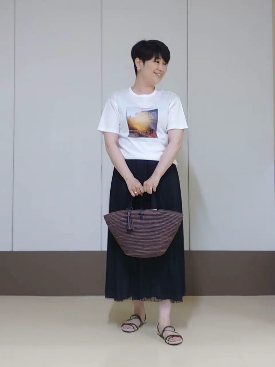 自由区 田中 コーディネート画像